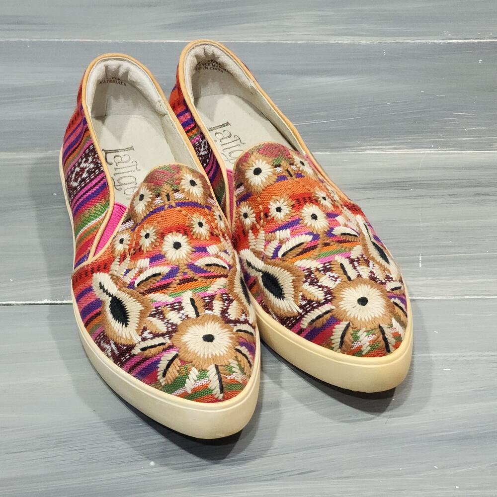 Latigo Rada Casual Sneaker‎ Shoes 6.5 Colorful Embroidered Slip On Anthropologie